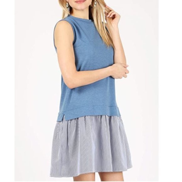 Dresses & Skirts - NWT French Terry Layered Look Summer Sundress